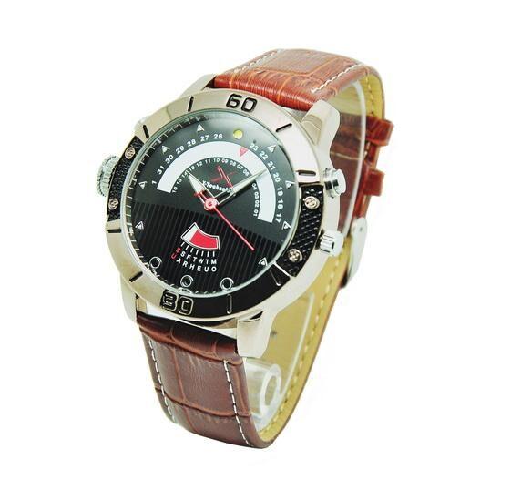 Leather WristWatch camera 8GB 16GB HD 1080P watch MINI DV DVR Waterproof and Night Vision Audio Video Voice Recorder in retail box