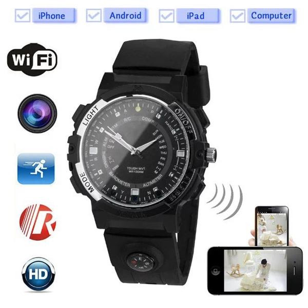 HD 720P P2P WIFI watch mini IP Camera 16GB Night Vision Wrist Watch DVR Video Recorder wireless surveillance Remote monitor live view