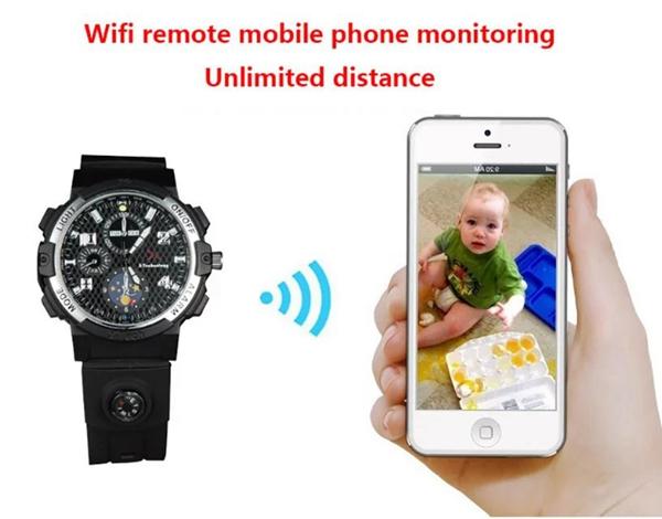 720P Night Vision watch camera Wifi P2P mini IP Camera Motion Activated Video Recorder mini Camcorder wireless Live view for IOS Android