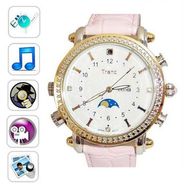 MP3 Watch Camera for Female 8GB 16GB Ultra-thin Ladies Watch Video Camera Waterproof wristwatch MINI DV DVR watch recorder