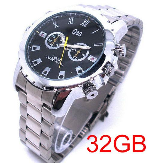 Q2 High Definition 1920x1080P Watch Digital Video Recorder High Camera supports IR camera With Retail Box 32GB watch camera