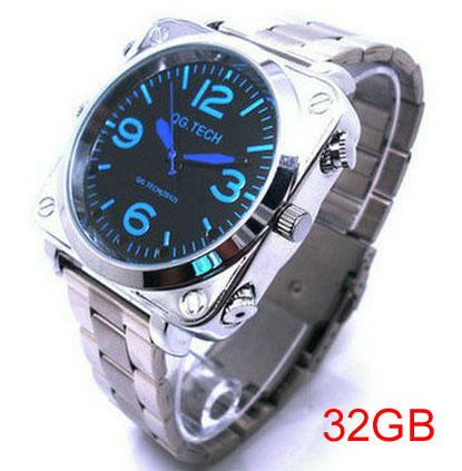 32GB HD S8 1080P Watch Camera Night Vision Watch Video Recorder Waterproof Voice Control Mini DV Camera