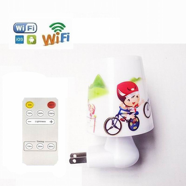 New Night light HD 1080P Mini Lamp Camera WiFi Remote Digital Video Recorder Home Security Mini DV P2P Cam Free Shipping