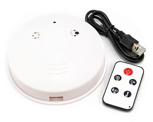 Professional Smoke Detector Pinhole camera DVR with Remote control Motion Detection 720*480 30fps 2.0MP mini camcorder video recorder white