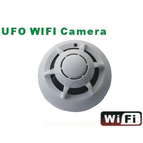 Smoke Detector Design Wifi Home Security Camera With Network Remote Video Function