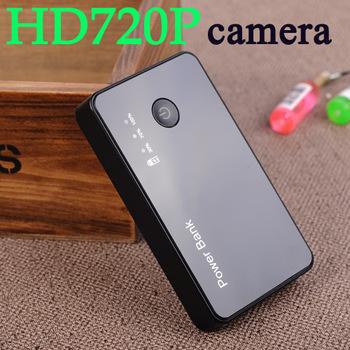 HD 720P Power Bank camera HD mini DVR Mobile Powe Bank camcorder motion detection video recorder battery camera in retail box 10pcs/lot