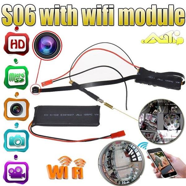 HD 1080P Mini Camera S06 Wireless Wifi DIY Module Board Camera Motion Activated Video Recorder home security CCTV Camera