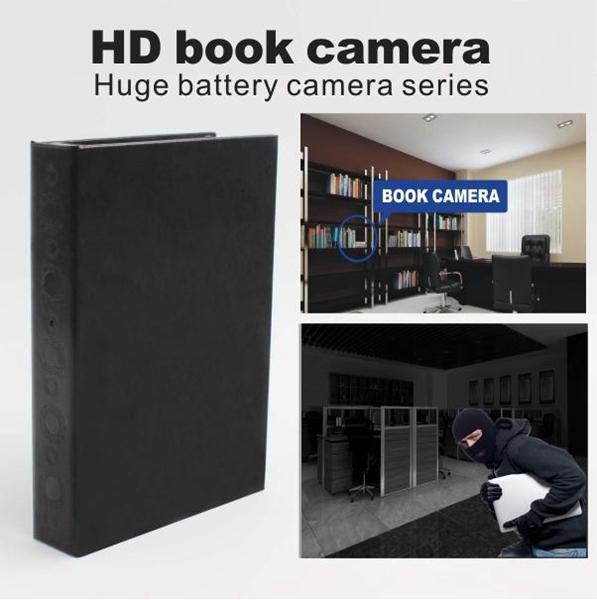 HD Night Vision Book Camera 1080P Document clip pinhole camera with Huge battery Long time Recording support Motion Detection