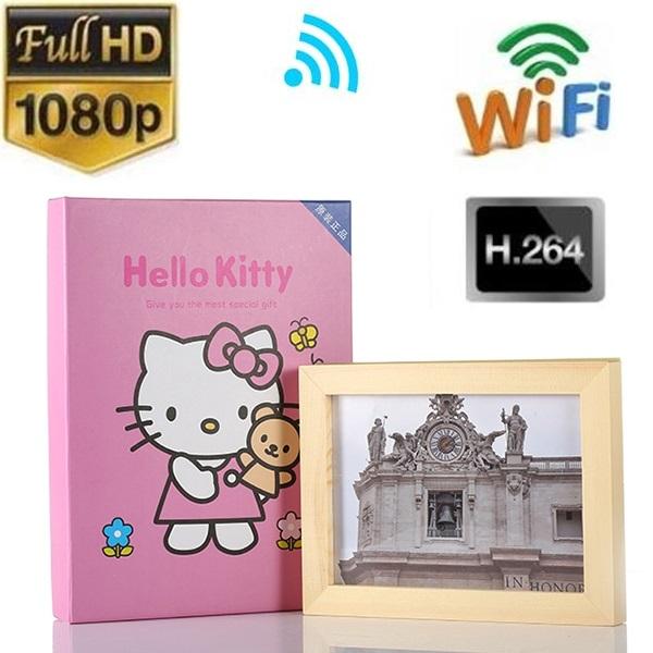 Wireless wifi Photo Frame DVR P2P FULL HD 1080p picture Frame mini IP Camera MINI DVR Home security pinhole Camera digital Video Recorder