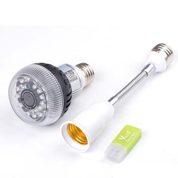 WiFi Bulb mini IP Camera LED Light Lamp Camera Full HD 1080P LED Bulb P2P mini DVR with IR Night Vision Motion Detection