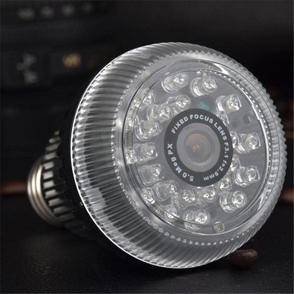 Led Bulb DVR WIFI mini IP camera P2P Full HD 1080P Night Vision Motion Detection LED Light Lamp camera Mini DVR 10pcs