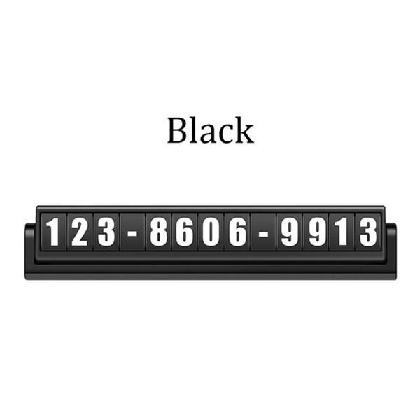 Mini Figure Rotatable Temporary Car Parking Card Night Luminous 3M Glue Phone Number Card Car Styling Telephone Number Card Sticker
