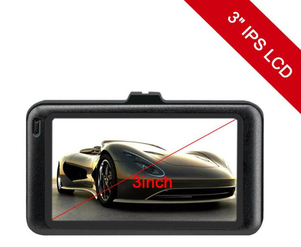 3.0 inch Screen Black King Kong 1080P High Definition Traffic Recorder 170 Degree Parking Monitoring Vehicle Monitoring