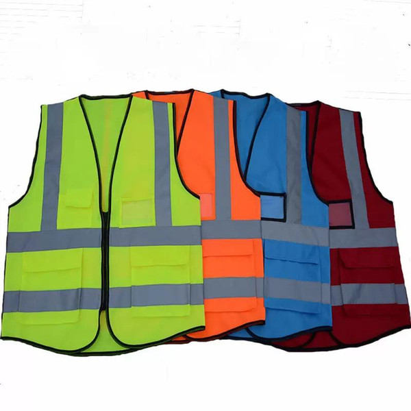 High Visibility Clothing Clothing Safety Reflective Vest Night Work Security Traffic Cycling Free Shipping