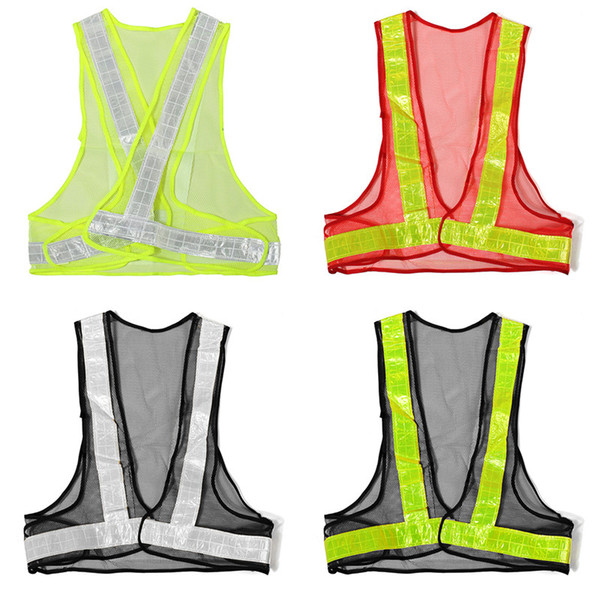 Hot Sale Outdoor High Visibility Reflective Vest Warning Traffic Construction Safety Security Gear Labor Clothes Mesh
