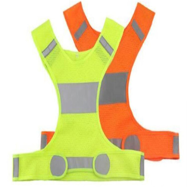 Visibility Reflective Vest Outdoor Safety Vests Cycling Vest Working Night Running Sports Outdoor Clothes Waistcoat 100pcs