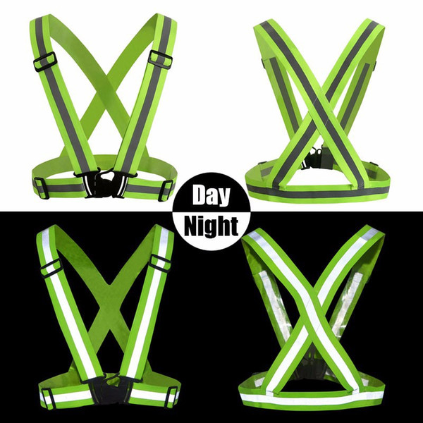 High Visibility Neon Safety Vest Reflective Belt Vest Cycling Vest fit for Sports Outdoor