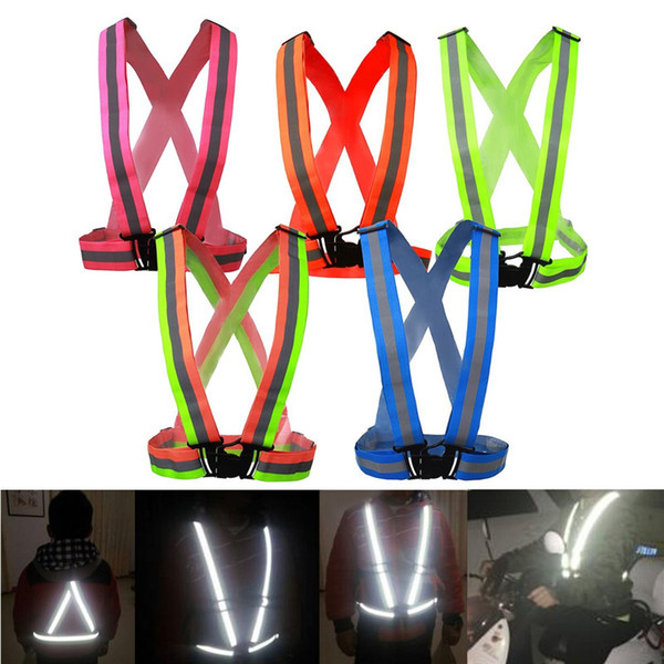 New Safe Reflective Vest Belt For Women Girls Night Running Jogging Biking