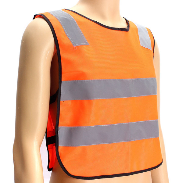 10pcs/lot NEW Details about Children Safety Waistcoat Vest Grey Reflective Strips Hi Vis Traffic Clothes Free Shipping