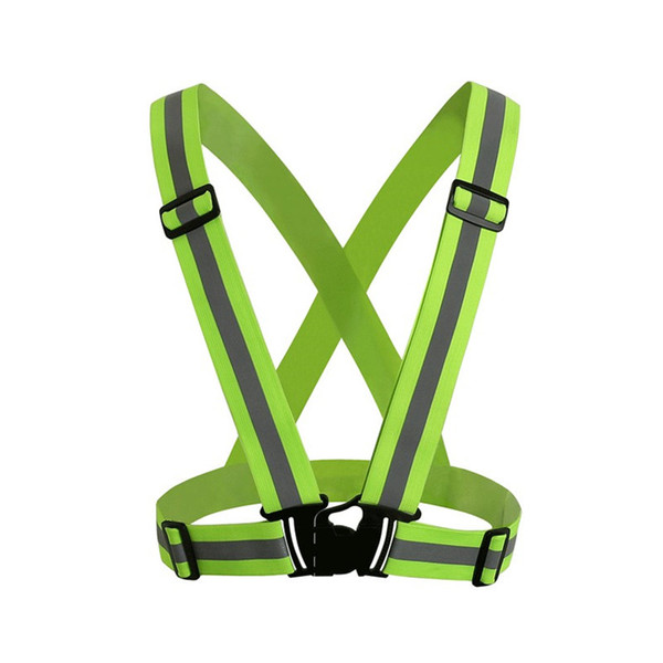 Wholesale Safety Clothing Reflective 3M Fabric Material Strip Tap Band Vest Jacket Sports Outdoor Gear RS-01Thickened