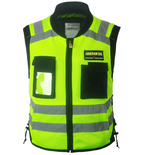 Motorcycle Racing Jacket Giubbotto Riflettente Ad Alta Visibilità Avviso Giubbotto di Sicurezza Vestiti Con Tasca Chaqueta Moto JK15