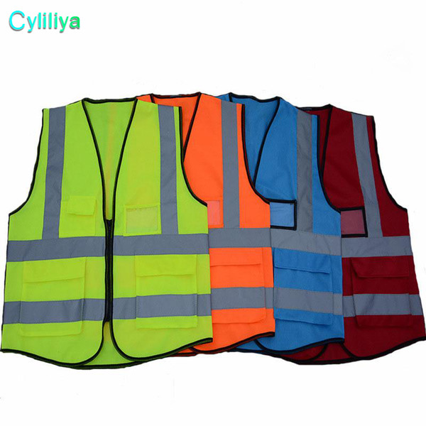 High Visibility Clothing Clothing Safety Reflective Vest Night Work Security Traffic Cycling