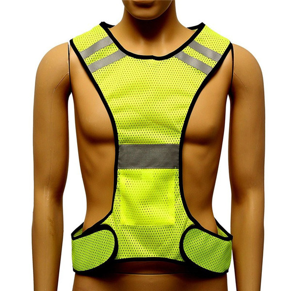 New Fluorescent Yellow High Visibility Reflective Vest Security Equipment Night Work New Arrival High Quality & can drop ship