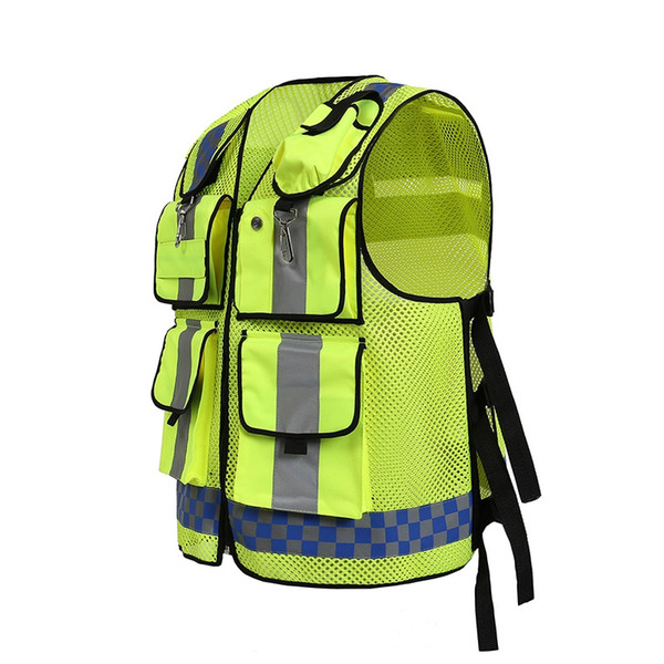 EN471 High visibility Reflective safety Vests Police Traffic Motorcycle Reflective Cothing