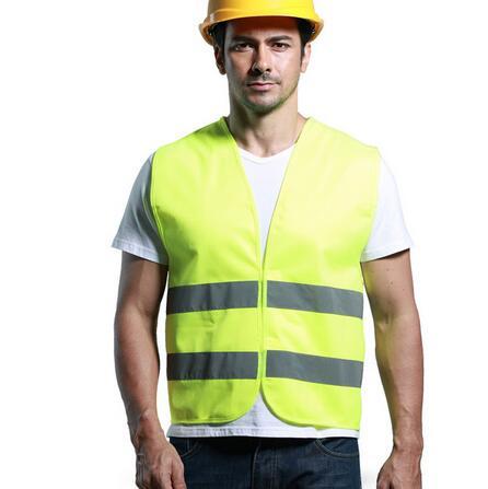 1pcs Car Motorcycle Reflective Safety Clothing High Visibility Safety Reflective Hi Viz Vest Warning Coat Reflect Stripes Tops Jacket