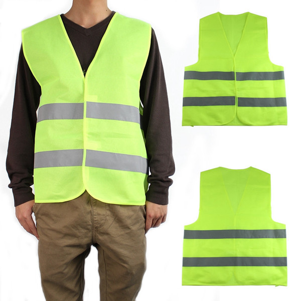 High Visibility Yellow Vest protest Clothing Traffic Motorcycle Rider GREEN-Yellow Safety Security Visibility Reflective Cycling Outdoor