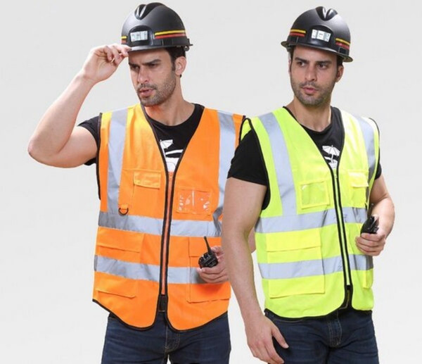 New Pockets High Visibility Adult Traffic Reflective Safety Vest Sanitation Worker Reflective Vests Fishing 2 colors