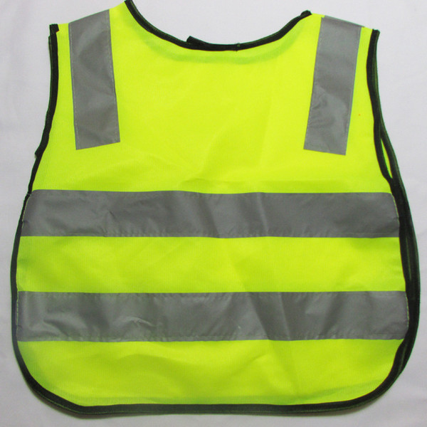 Knitting safety Safe and convenient Hot Sale Details Children Safety Waistcoat Vest Grey Reflective Strips Traffic Clothes Green Orange