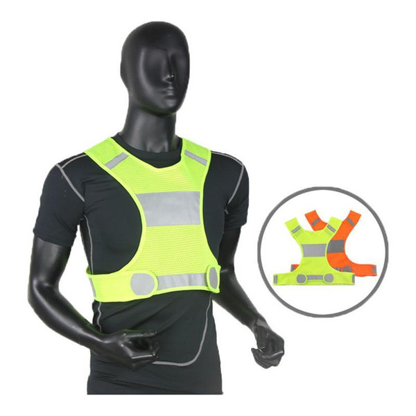 Visibility Reflective Vest Outdoor Safety Vests Cycling Vest Working Night Running Sports Outdoor Clothes Waistcoat 100pcs