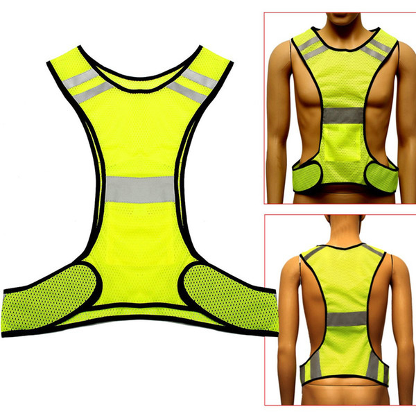 Fluorescent Yellow High Visibility Reflective Vest Security Equipment Night Work New Arrival High Quality Free DHL