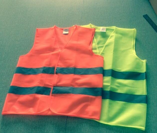 High Visibility Working Safety Construction Vest Warning Reflective traffic working Vest Green Reflective Safety Clothing 100 pcs