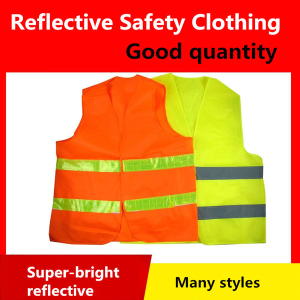 2016 High Visibility Reflective Safety Vest Coat Sanitation Vest Traffic Safety warning clothes vest Safety working waistcoat cloth A0238