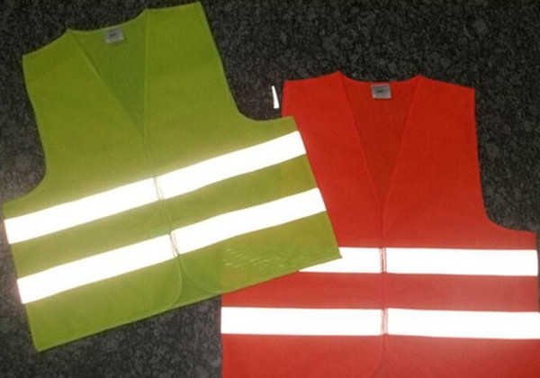 Reflective Warning Vest Fluorescent Yellow High Intensity Reflection Safety Articles Traffic Safe Clothing with free shipping