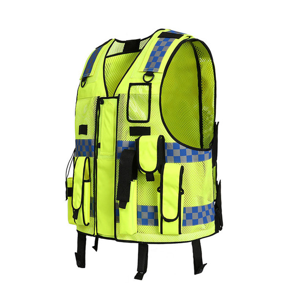 High Visibility Reflective Vest Working Clothes Motorcycle Cycling Sports Outdoor Reflective Safety Jacket Vest