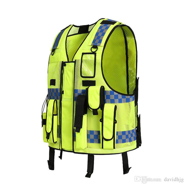 High Visibility Reflective Vest Working Clothes Motorcycle Cycling Sports Outdoor Reflective Safety Jacket Vest
