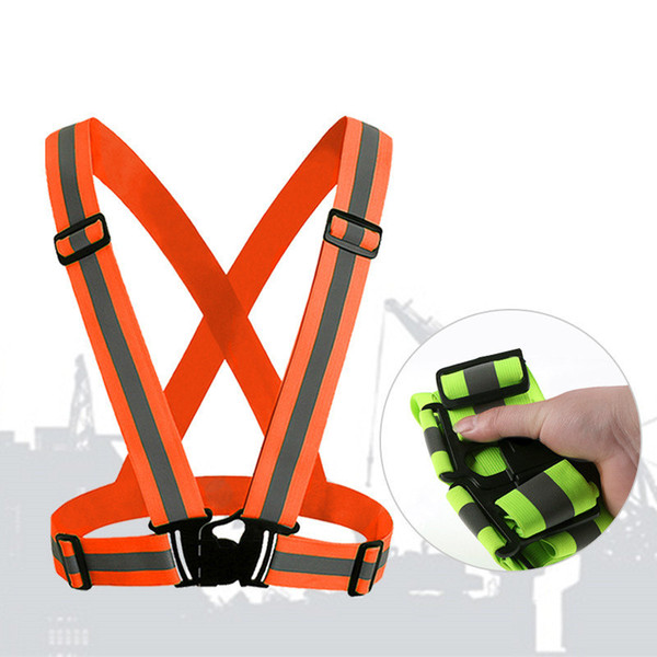 Safety Clothing Cheap Chaleco Reflectante Reflective 3M Fabric Material Strip Tap Band Vest Jacket Sports Outdoor Gear
