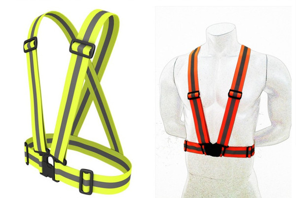 Wholesale Safety Clothing Reflective 3M Fabric Material Strip Tap Band Vest Jacket Sports Outdoor Gear RS-01Thickened LLFA