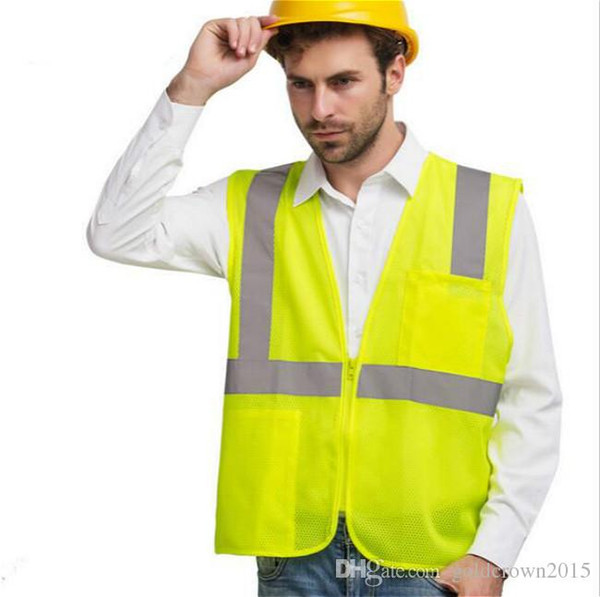 2016 Reflective Safety Clothing High Visibility Working Safety Construction Vest Warning Reflective traffic working Vest Green RS-08