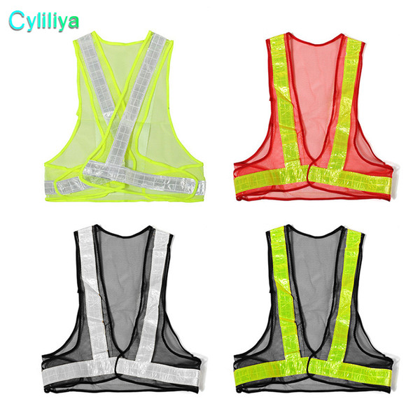 Hot Sale Outdoor High Visibility Reflective Vest Warning Traffic Construction Safety Security Gear Labor Clothes Mesh