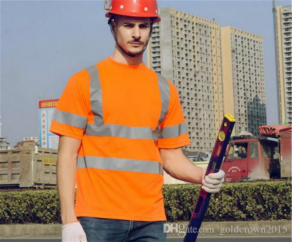 Reflective Safety Clothing High Visibility Working Safety Construction 3M MeshT-shirt Warning Reflective traffic working RS-13 Quick drying