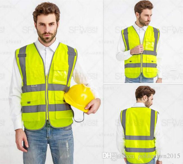 High Quality Reflective Safety Clothing Visibility Working Safety Construction Vest Warning Reflective traffic working Vest RS-06 Thickened