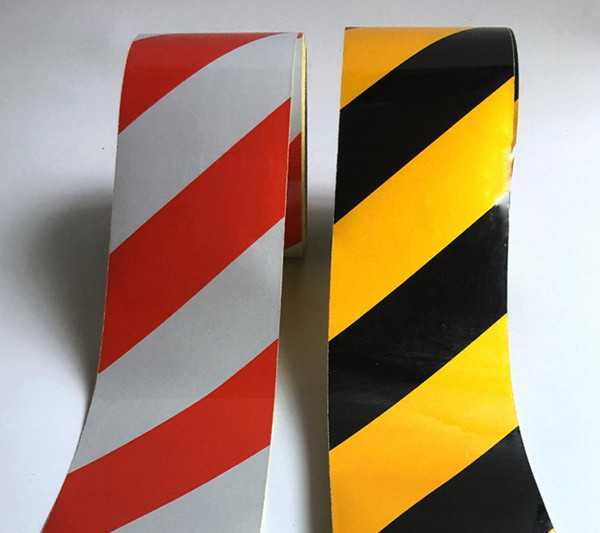 45meters, Width 10cm Low reflective traffic warning color adhesive tape, safety equipment warning tape with glue,
