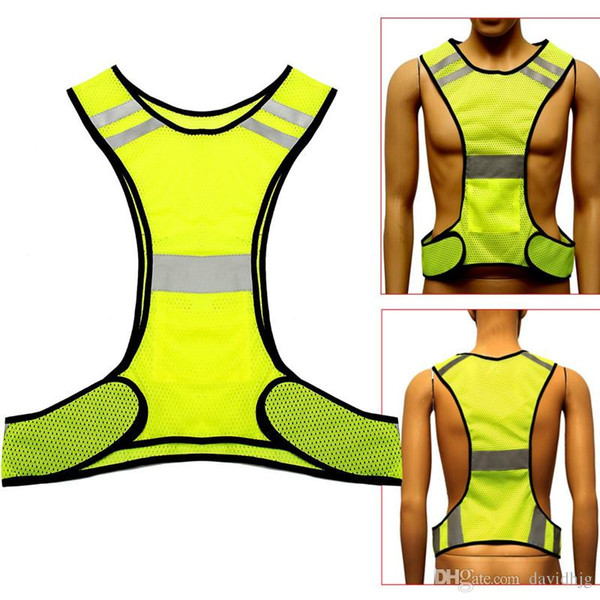 Fluorescent Yellow High Visibility Reflective Vest Security Equipment Night Work New Arrival High Quality