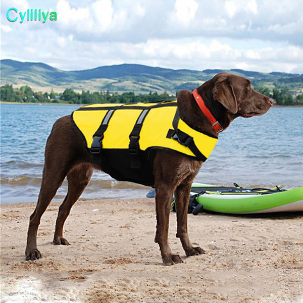 2018 Dog Saver Life Jacket Reflective Pet Preserver Multi-size Aquatic Safety Vest 20pcs/lot