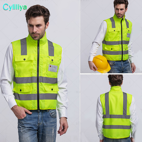 High Quality Reflective Safety Clothing Visibility Working Safety Construction Vest Warning Reflective traffic working Vest RS-19 Thickened
