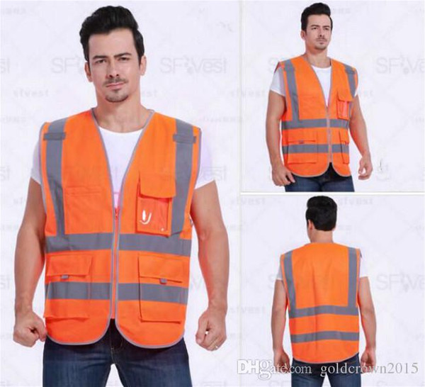 High Quality Reflective Safety Clothing Visibility Working Safety Construction Vest Warning Reflective traffic working Vest RS-07 Thickened